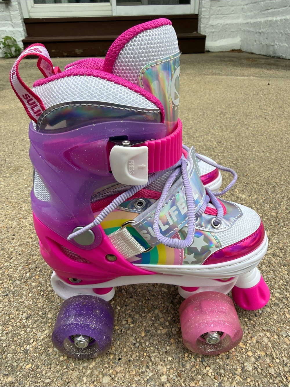 SuliFeel Girls Light-Up Roller Skates โ Size Small โ New With Tags - Picture 5 of 16